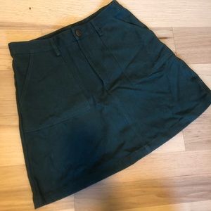Lucy & Yak miniskirt in dark green